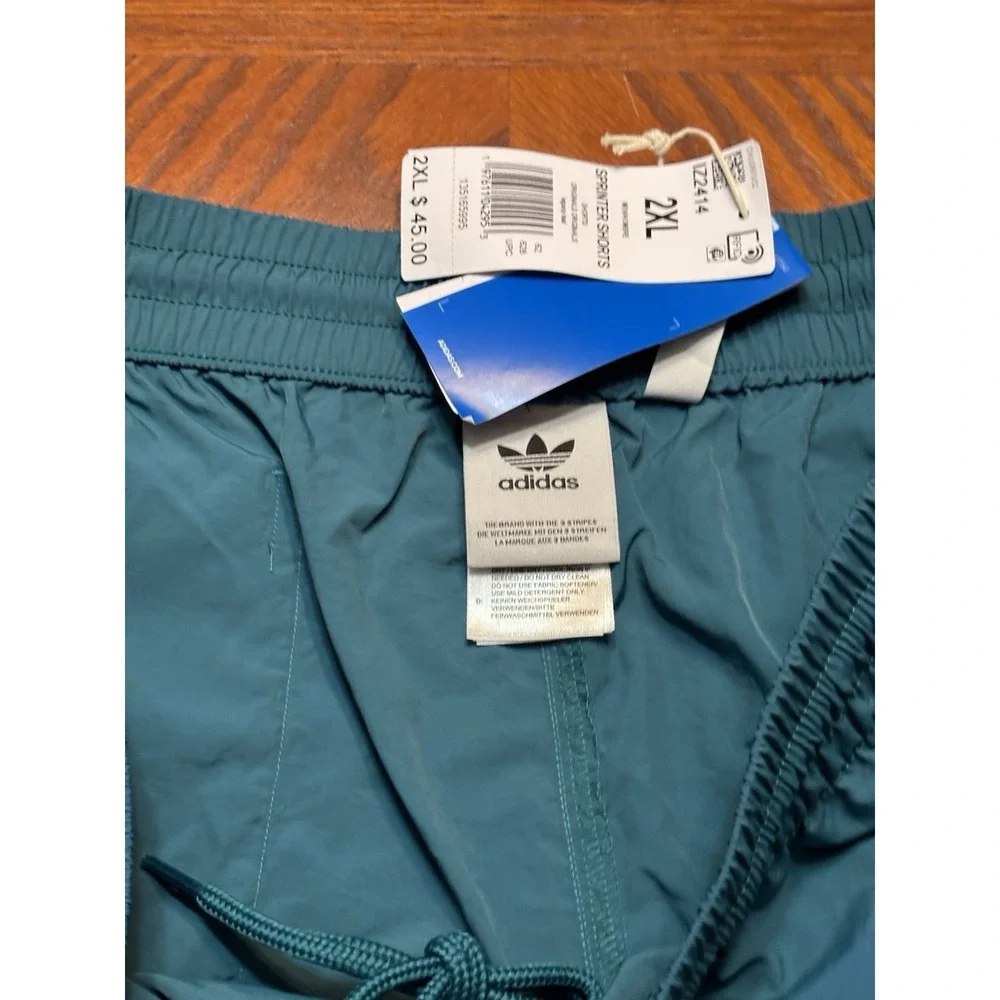 Men's Adidas Legacy‎ Teal Sprinters Shorts Size 2XL NWT